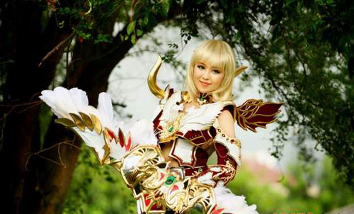 印度尼西亚的天堂2精美白精灵cos