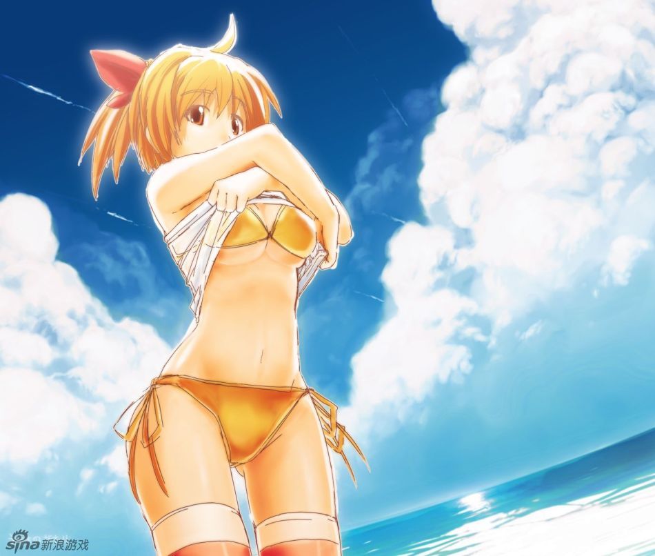 比真人更性感动漫美少女泳装高清壁纸组图