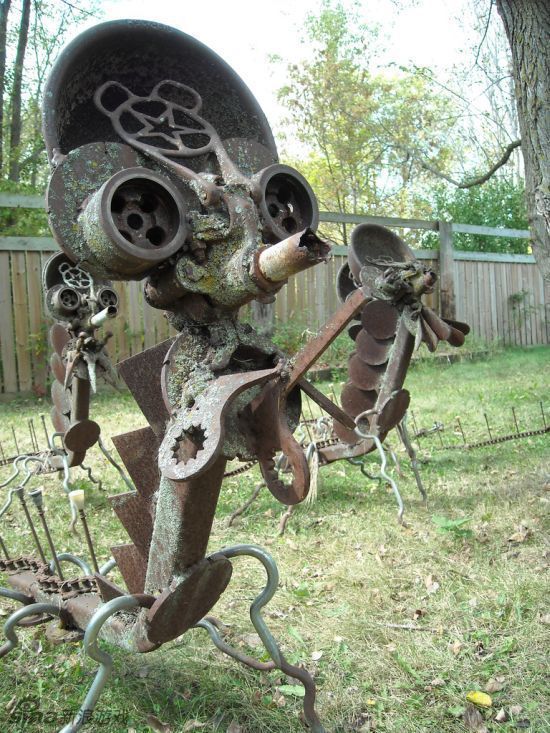 蒸汽朋克风格公园雕塑