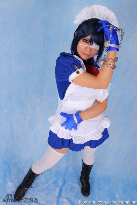 【cosplay】吕蒙子明手铐诱惑之裙底春光