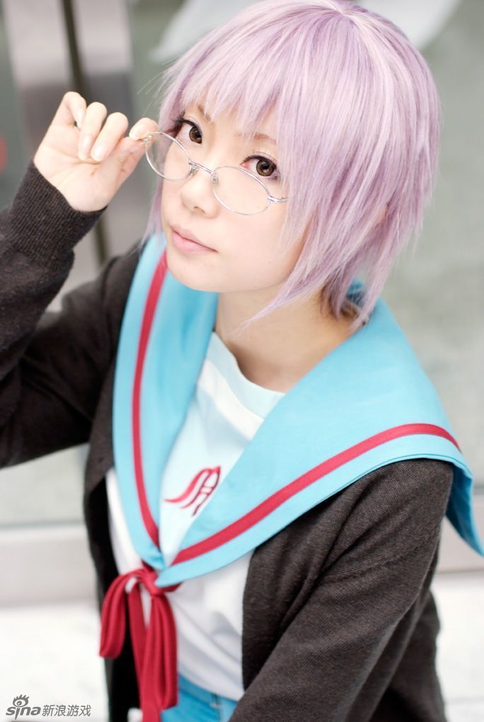 人人都爱大萌神 三无少女长门有希cosplay