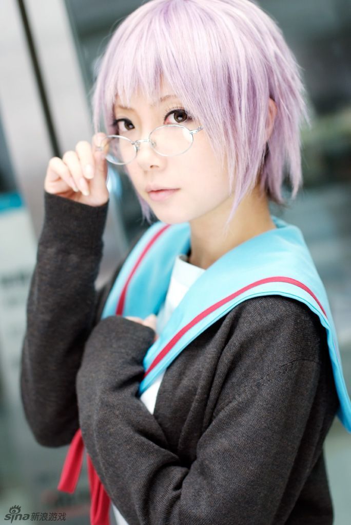 人人都爱大萌神 三无少女长门有希cosplay