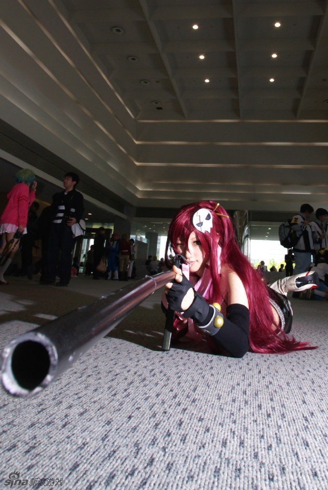 沙谷酱cos回顾:《天元突破》枪娘优子