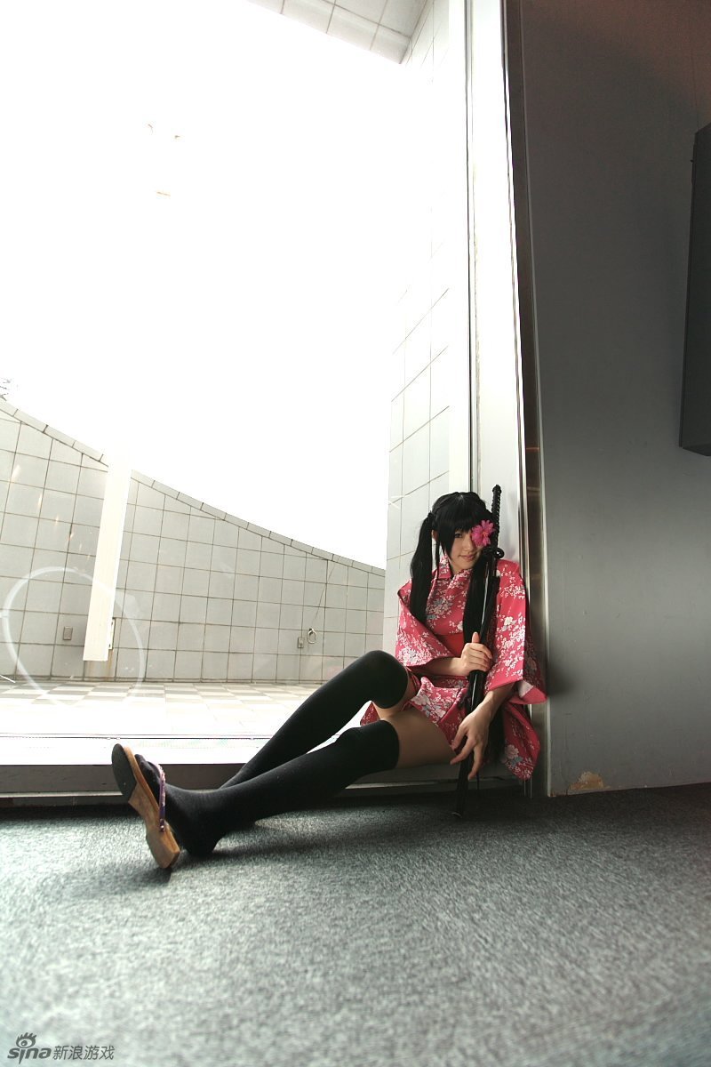 沙谷酱cos回顾:《银魂》女装柳生九兵卫