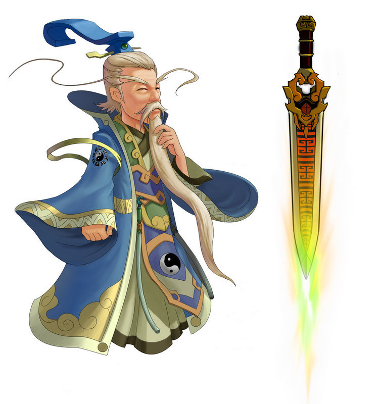 昆仑派始祖元神原画