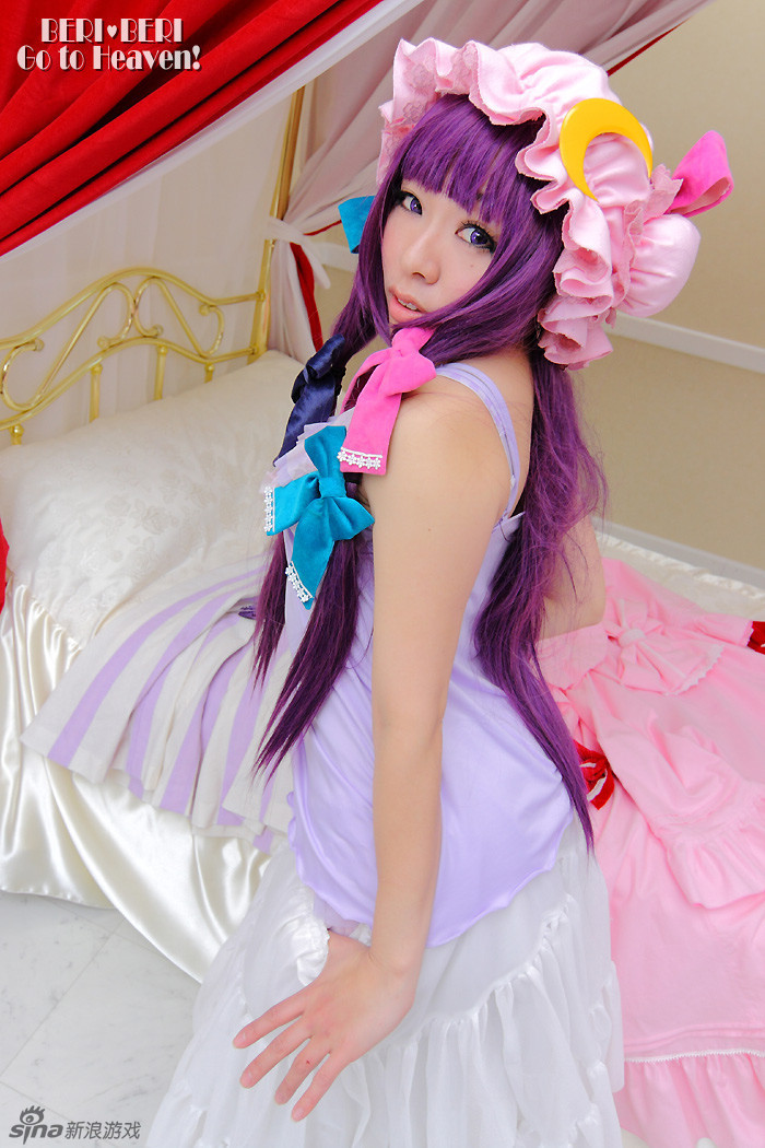 可爱学生妹 珠圆玉润 甜蜜cos帕秋莉·诺蕾姬