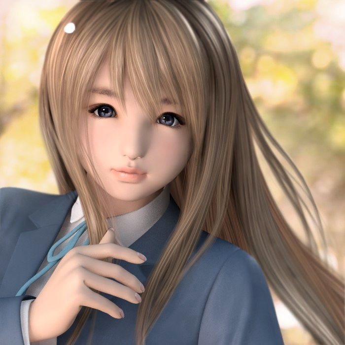 通过自己出色的cg画功将其转化为一个个动漫游戏中让人惊叹的3d性感