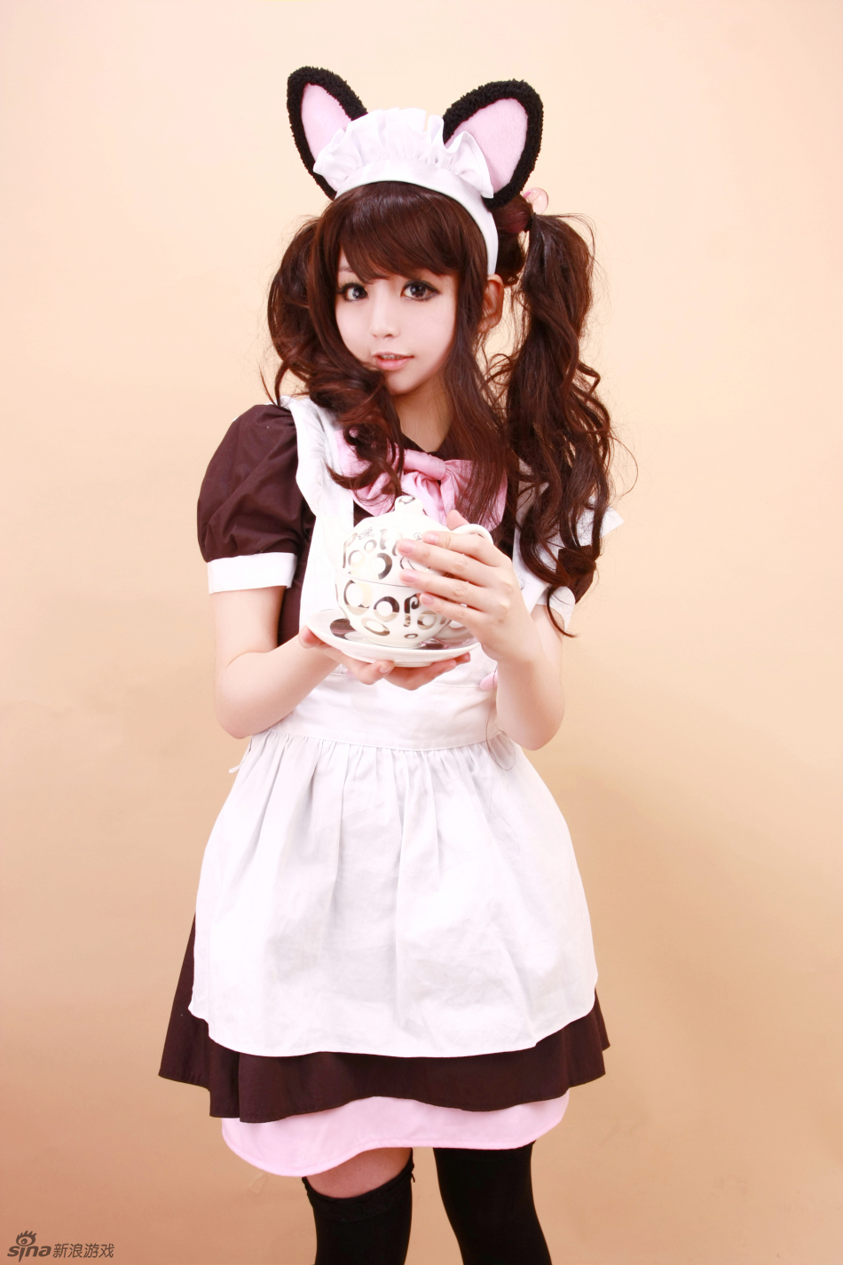 静电场朔《女仆装》cosplay