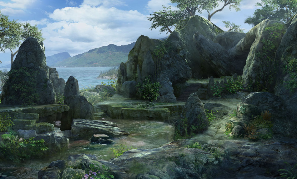 《大侠传》游戏场景---神龙岛