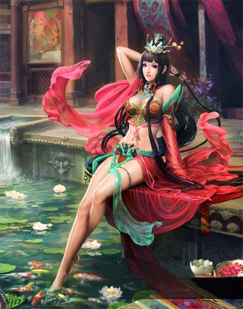 《天龙八部》周韦彤香艳cos李秋水_高清图集_新浪网