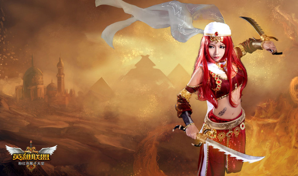 粉猴英雄联盟卡特琳娜沙漠风暴