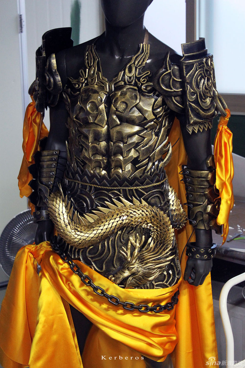 霸气外露!玩家自制超精细《剑灵》武神铠甲