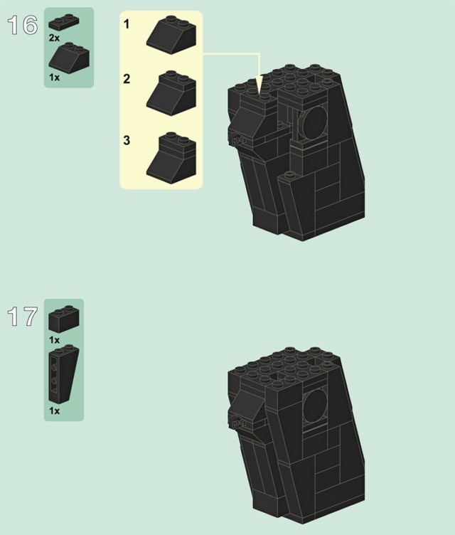 > 国外玩家的乐高手枪详细设计图