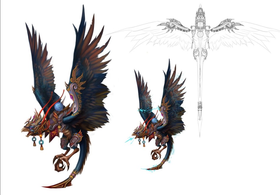 > 《天online》坐骑原画