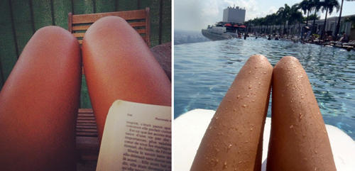 无聊宅男用火腿肠打造性感美腿照图赏(1/25)