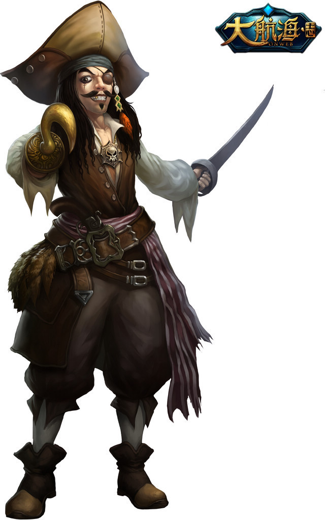 页游大航海志游戏原画