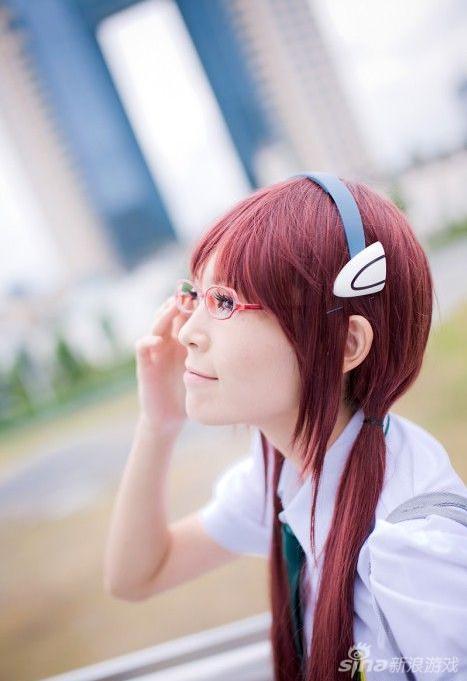 《eva》真希波学生服版cos