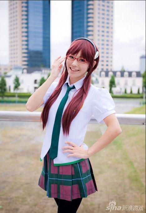 《eva》真希波学生服版cos