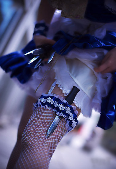 摄影大师专拍coser裙底风光