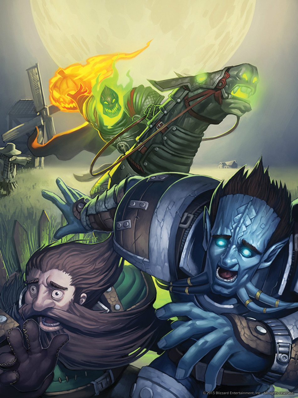 暴雪画廊更新万圣节壁纸无头骑士南瓜娃娃