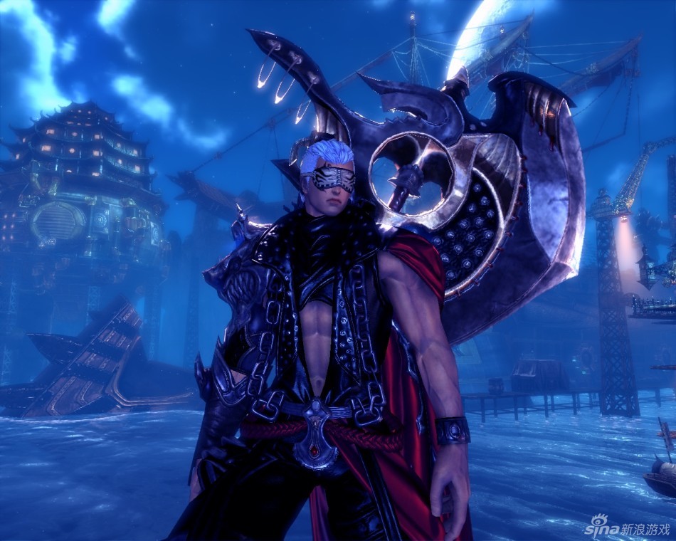 神秘性感酷炫剑灵青狼眼罩欣赏