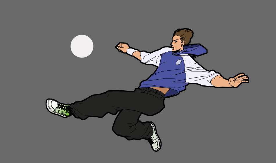 街头足球游戏原画