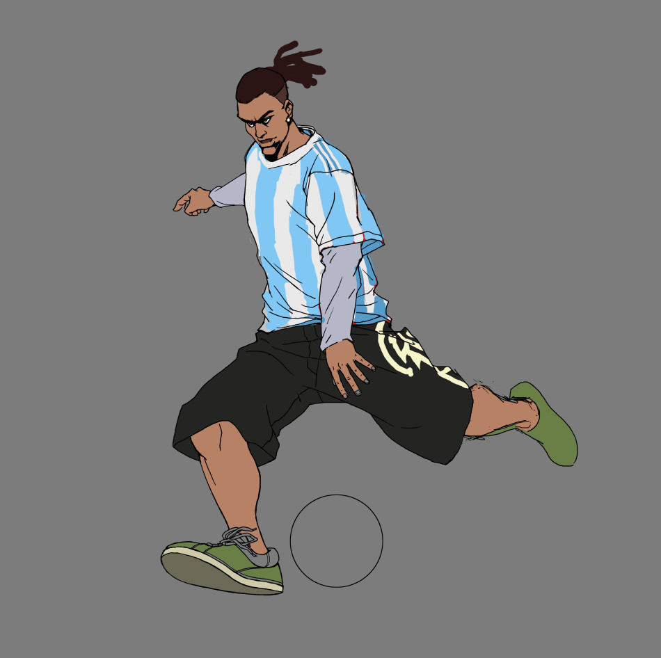 《街头足球》游戏原画