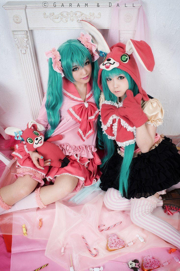 螺旋猫最新超萌兔耳cosplay