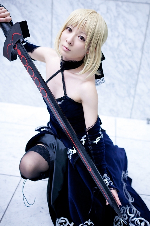 吾王saber诱惑cosplay