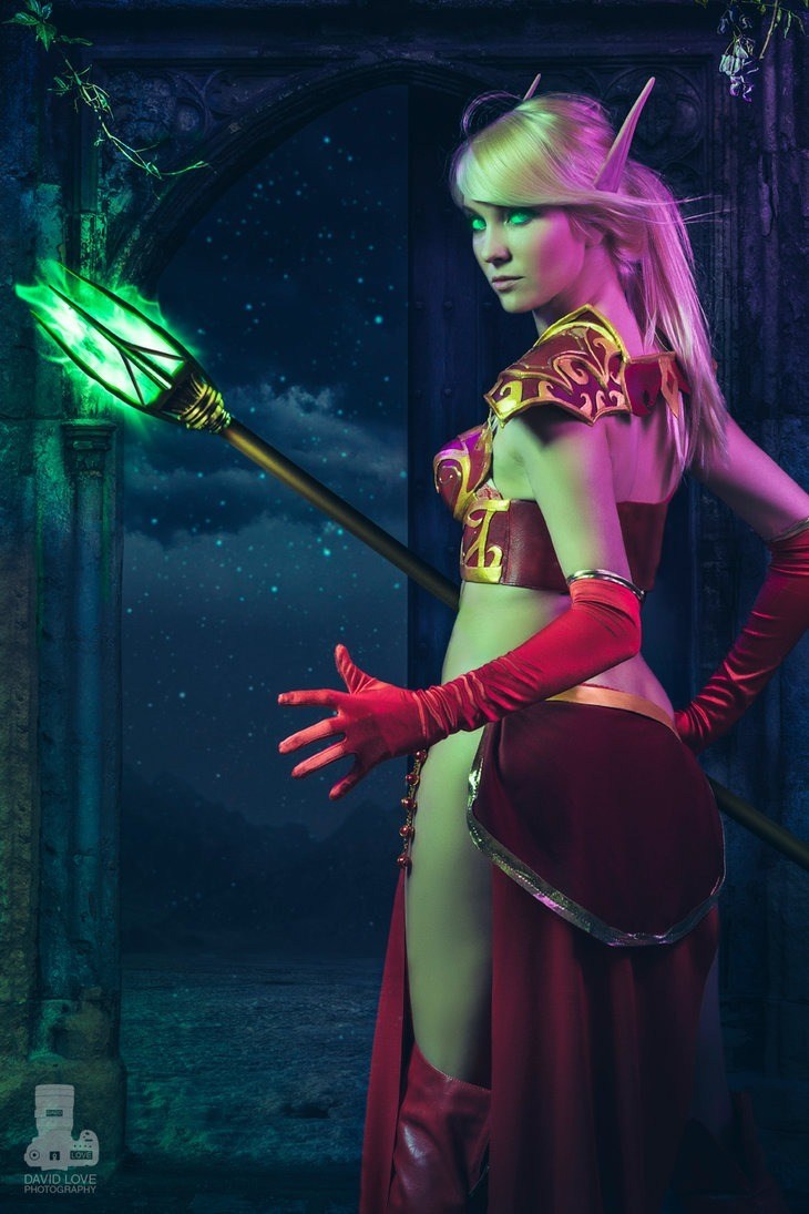 魔兽世界国外精品血精灵cos