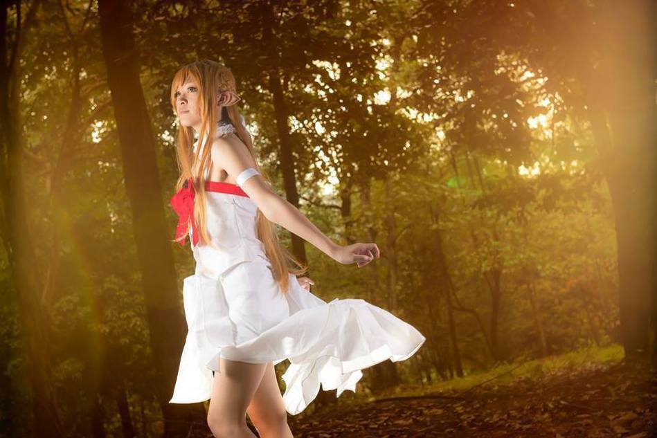 亚丝娜性感美艳冰雪精灵cos