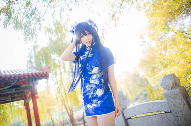 《街霸》春丽超短旗袍cos赏