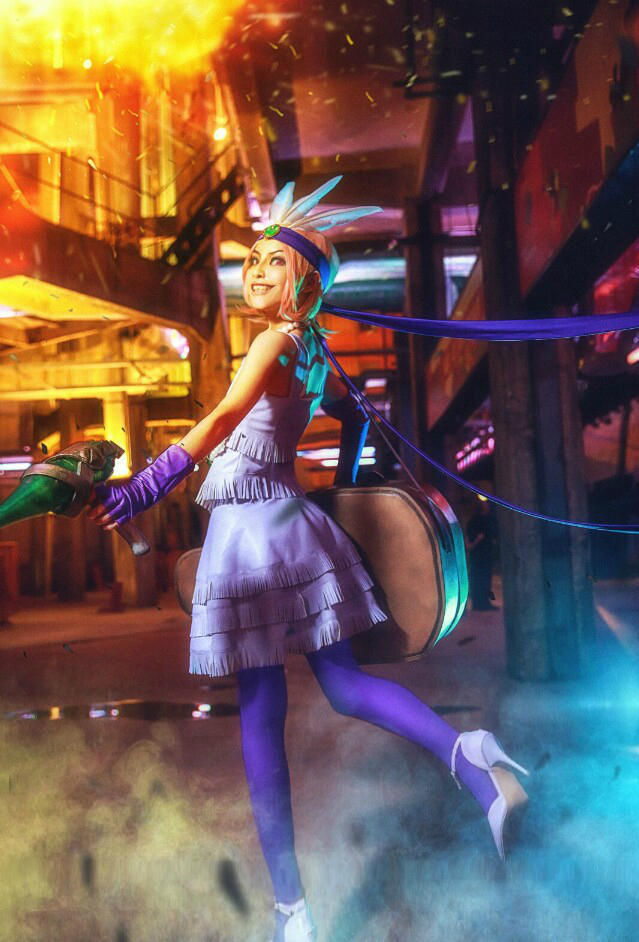 lol神还原金克斯pk厄运小姐