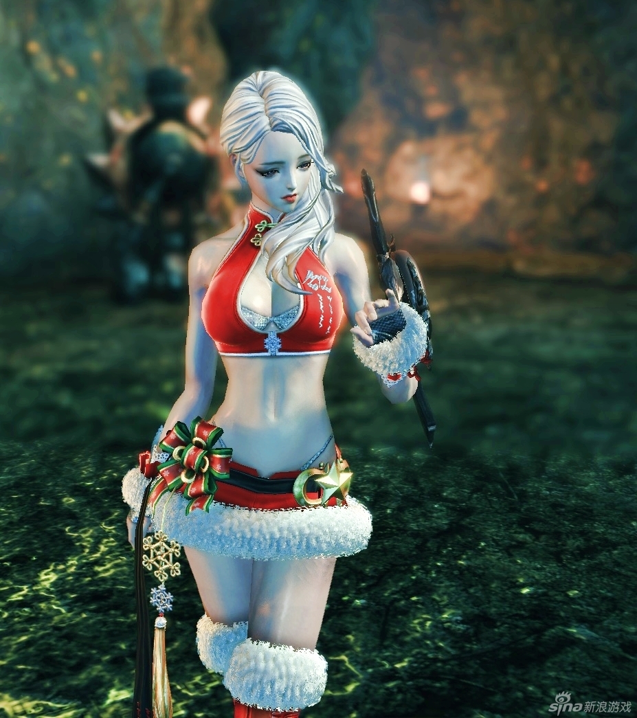 剑灵2014年圣诞雪花时装人女灵女展示