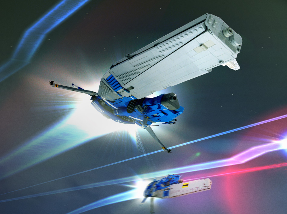 乐高模型打造《家园》飞船