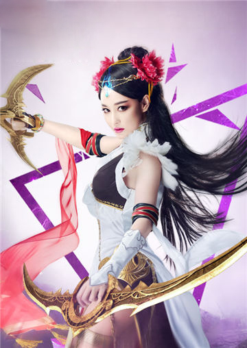 武林第一美女张馨予代言游戏