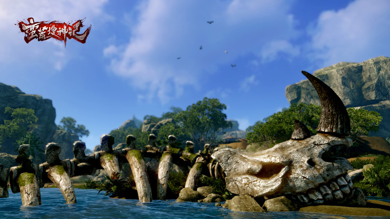 > 《蛮荒搜神记》游戏场景