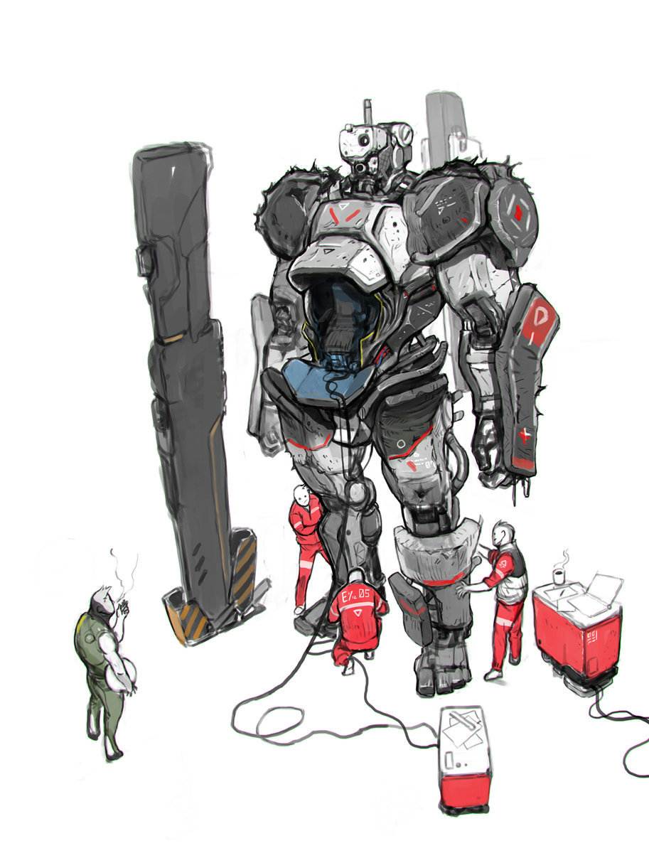 韩国画师原创机械设定作品欣赏