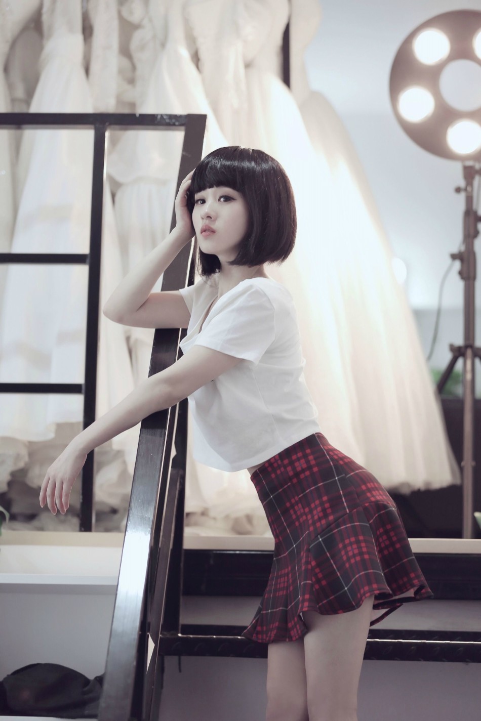 萌妹子曾晶代言游戏cos照曝光