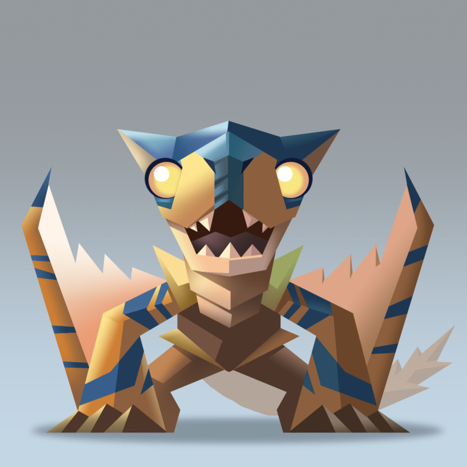 画师kevanhom作品超萌怪物猎人图鉴