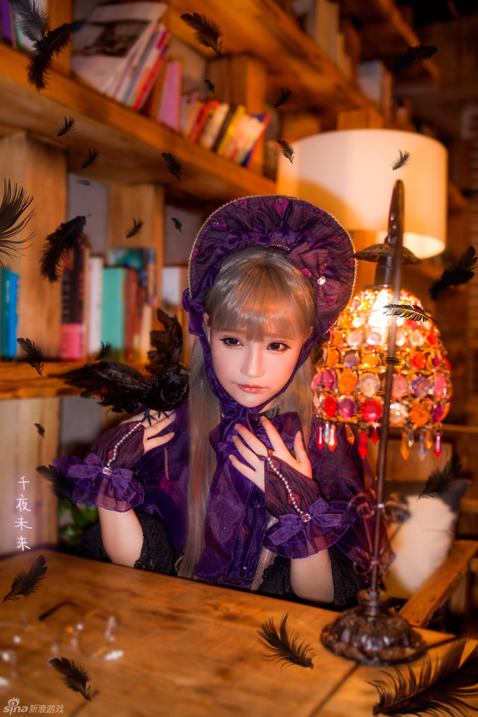 千夜未来变身黑魔女!万圣节贺图