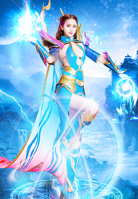 蓝燕魔幻写真 化身性感法师