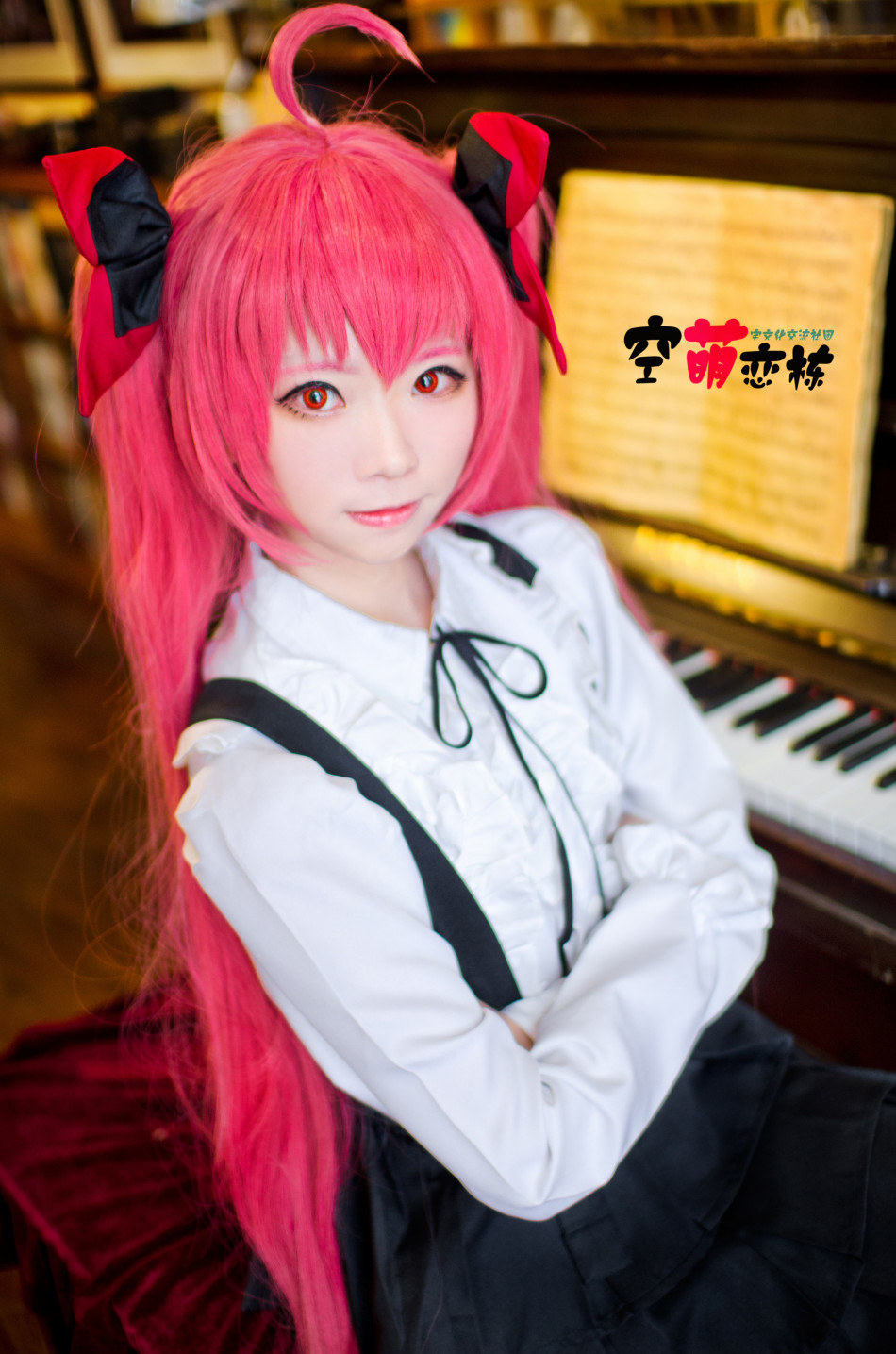 粉嫩激萌少女cos五河琴里_新浪游戏_手机新浪网