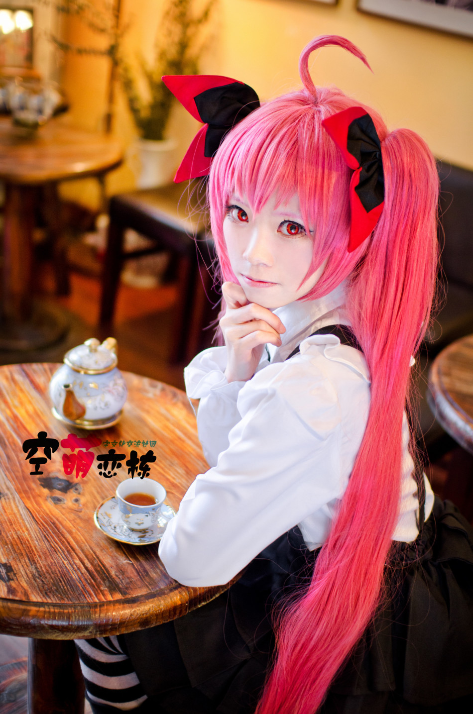 粉嫩激萌少女cos五河琴里