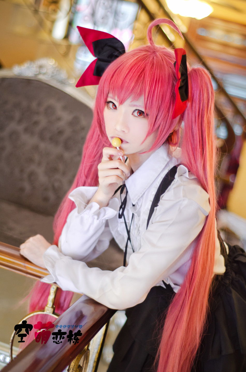 粉嫩激萌少女cos五河琴里