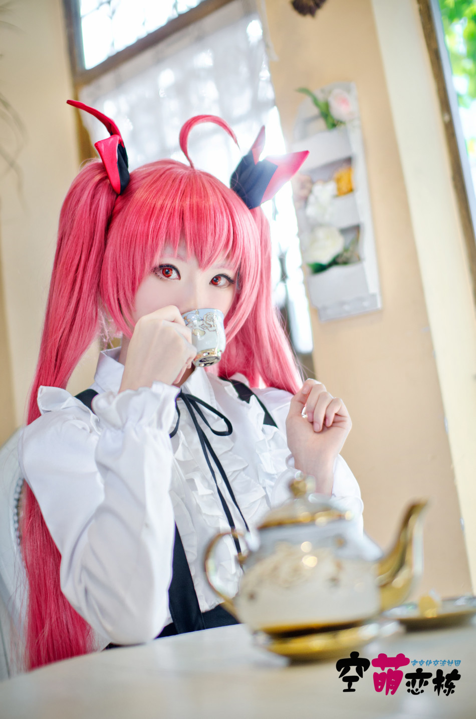 粉嫩激萌少女cos五河琴里_新浪游戏_手机新浪网