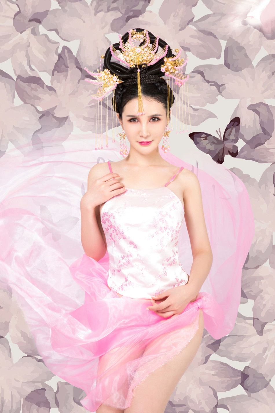 女主播秀身材 欲参加胸模大赛