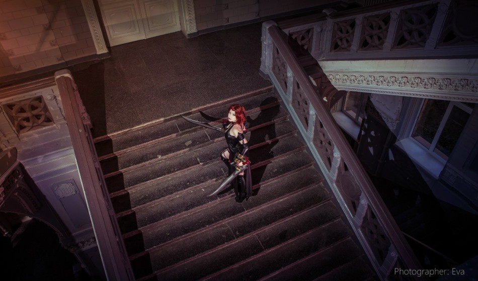 乌克兰美女吸血鬼神还原 《吸血莱恩》cos