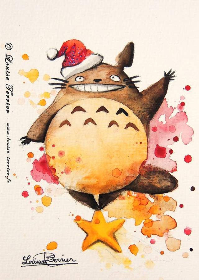 > 满满奇幻风 艺术画家自制水彩版宫崎骏