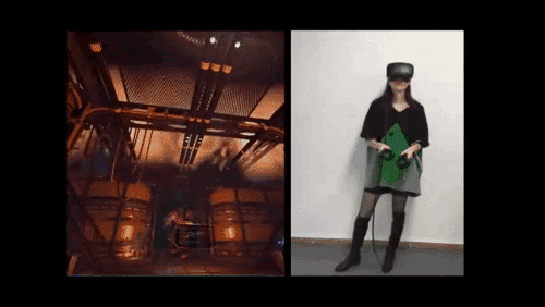 大妞实战《bullet sorrow vr》gif动图